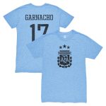 alejandro garnacho argentina national team 1863fc player vintage tri-blend t-shirt – light blue Collection – Brazil World Cup Jerseys and T-Shirts