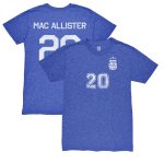 alexis mac allister argentina national team 1863fc retro name amp number tri-blend t-shirt – blue Collection – Brazil World Cup Jerseys and T-Shirts