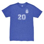alexis mac allister argentina national team 1863fc retro name amp number tri-blend t-shirt – blue Collection – Brazil World Cup Jerseys and T-Shirts