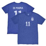 angel di maria argentina national team 1863fc retro player tri-blend t-shirt – blue Collection – Brazil World Cup Jerseys and T-Shirts