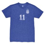 angel di maria argentina national team 1863fc retro player tri-blend t-shirt – blue Collection – Brazil World Cup Jerseys and T-Shirts