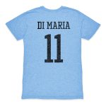 angel di maria argentina national team 1863fc retro player tri-blend t-shirt – light blue Collection – Brazil World Cup Jerseys and T-Shirts