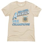 argentina national team 1863fc 16-time copa america champions t-shirt – cream Collection – Brazil World Cup Jerseys and T-Shirts