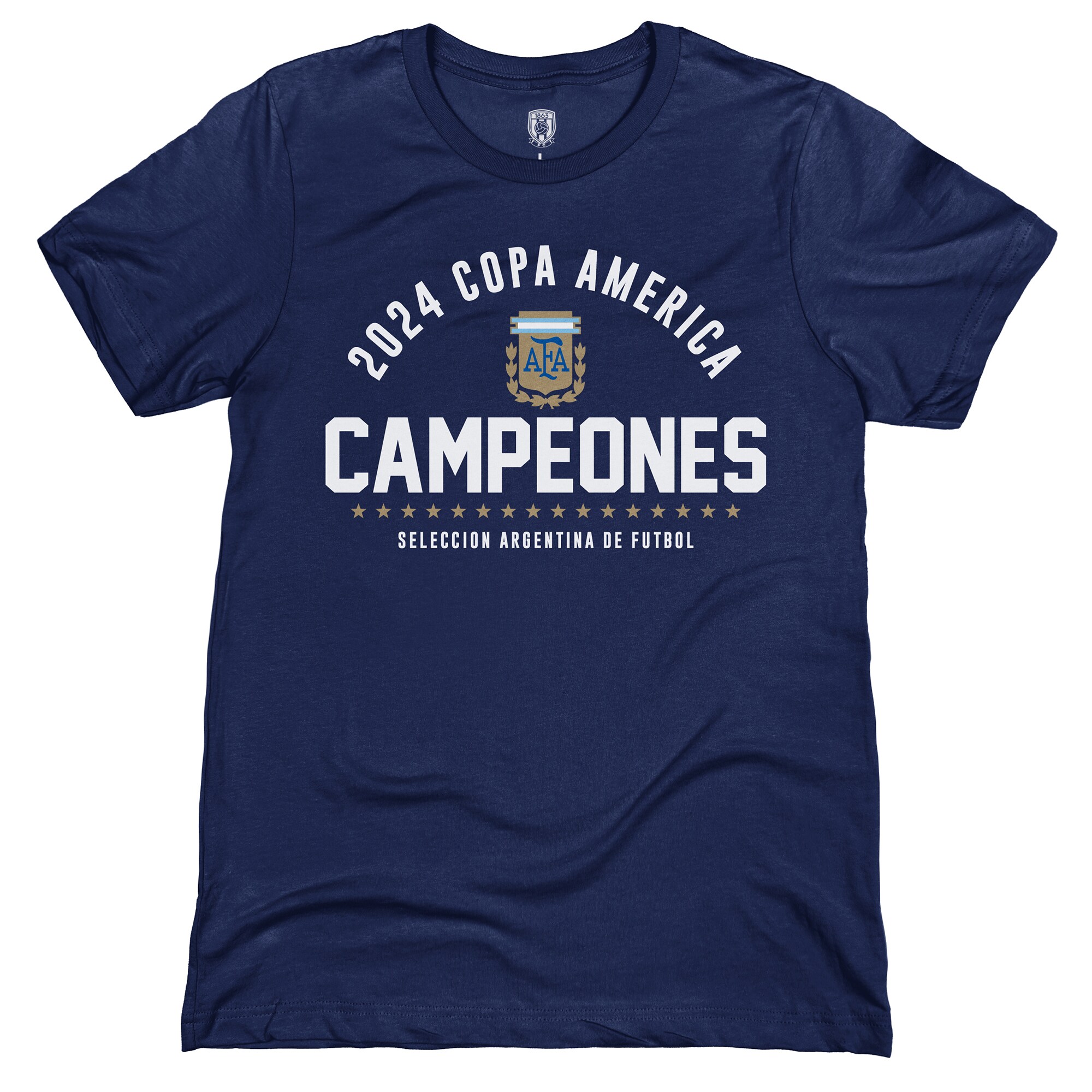 argentina national team 1863fc 2024 copa america champions t-shirt – navy Collection – Brazil World Cup Jerseys and T-Shirts
