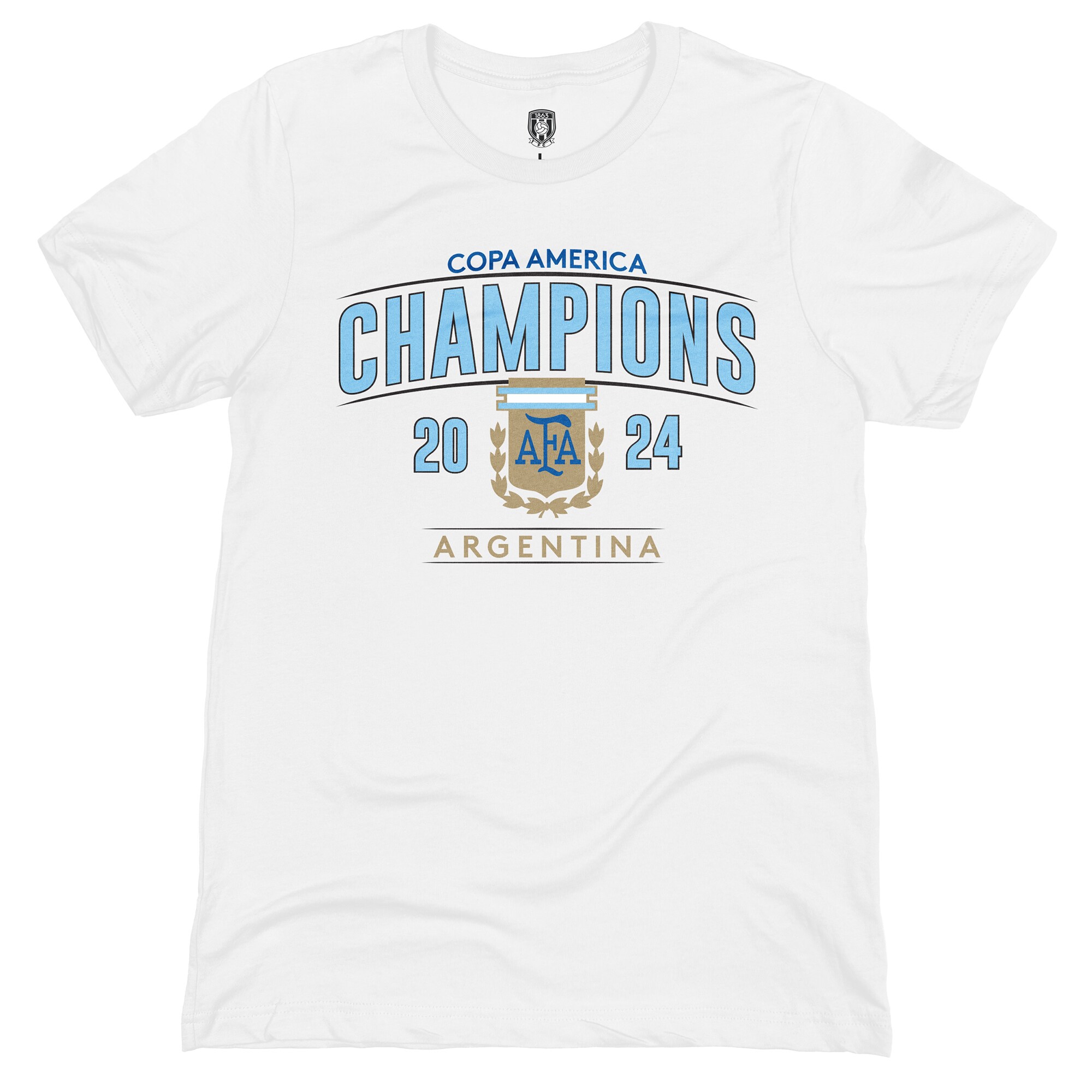 argentina national team 1863fc 2024 copa america champions t-shirt – white Collection – Brazil World Cup Jerseys and T-Shirts
