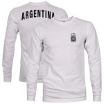 argentina national team 1863fc back team arch long sleeve t-shirt – gray Collection – Brazil World Cup Jerseys and T-Shirts