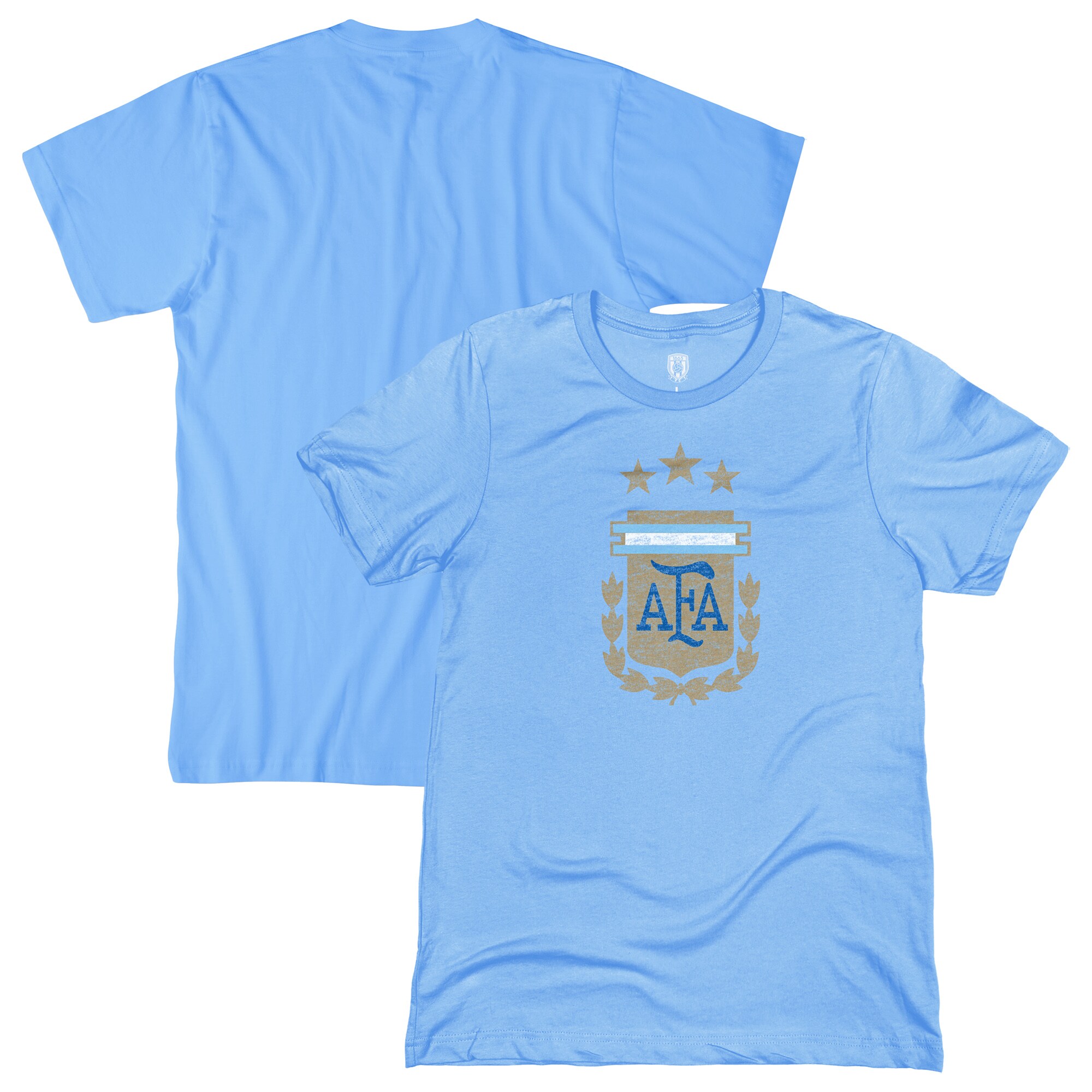 argentina national team 1863fc badge t-shirt – light blue Collection – Brazil World Cup Jerseys and T-Shirts