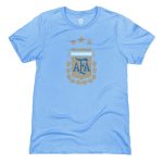argentina national team 1863fc badge t-shirt – light blue Collection – Brazil World Cup Jerseys and T-Shirts