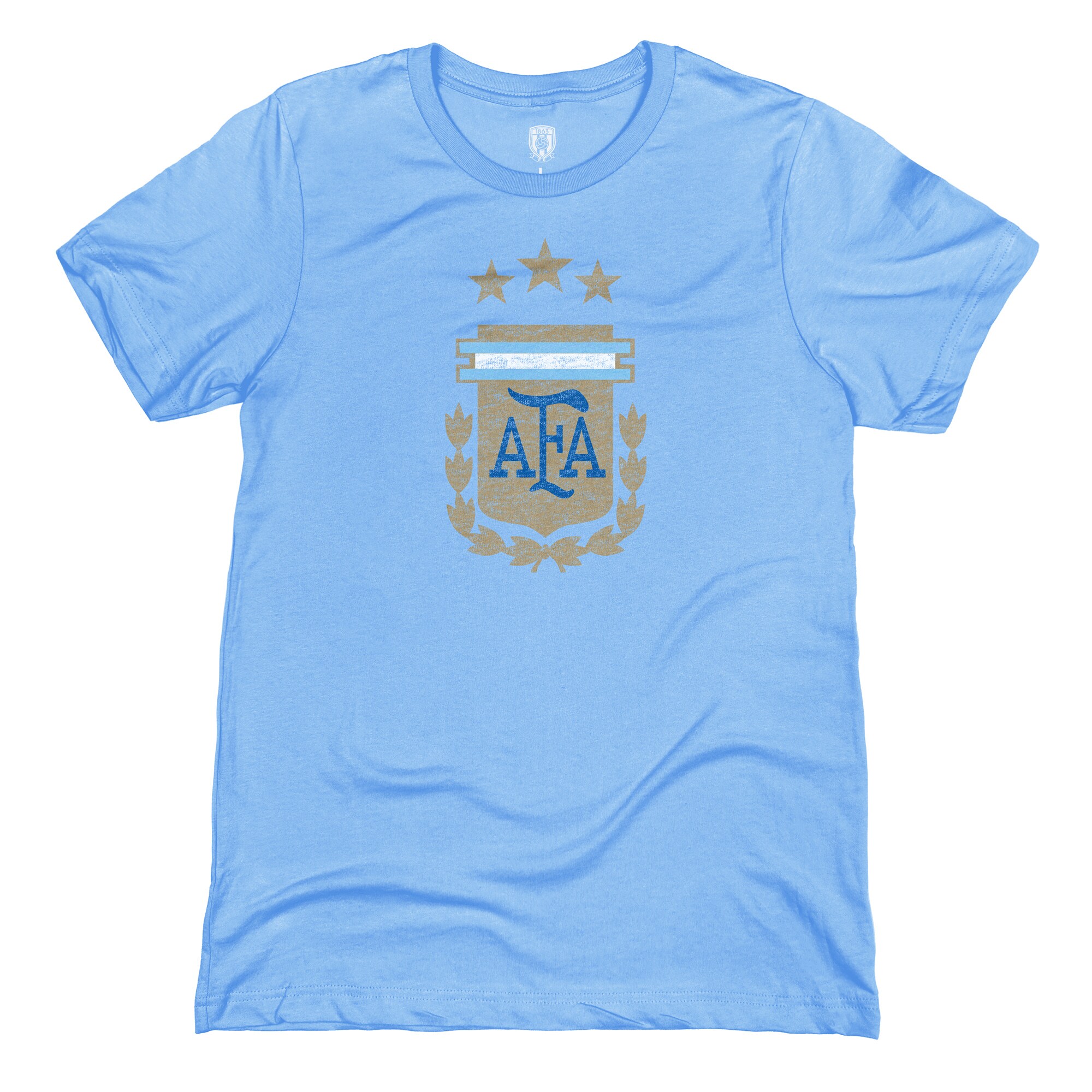 argentina national team 1863fc badge t-shirt – light blue Collection – Brazil World Cup Jerseys and T-Shirts