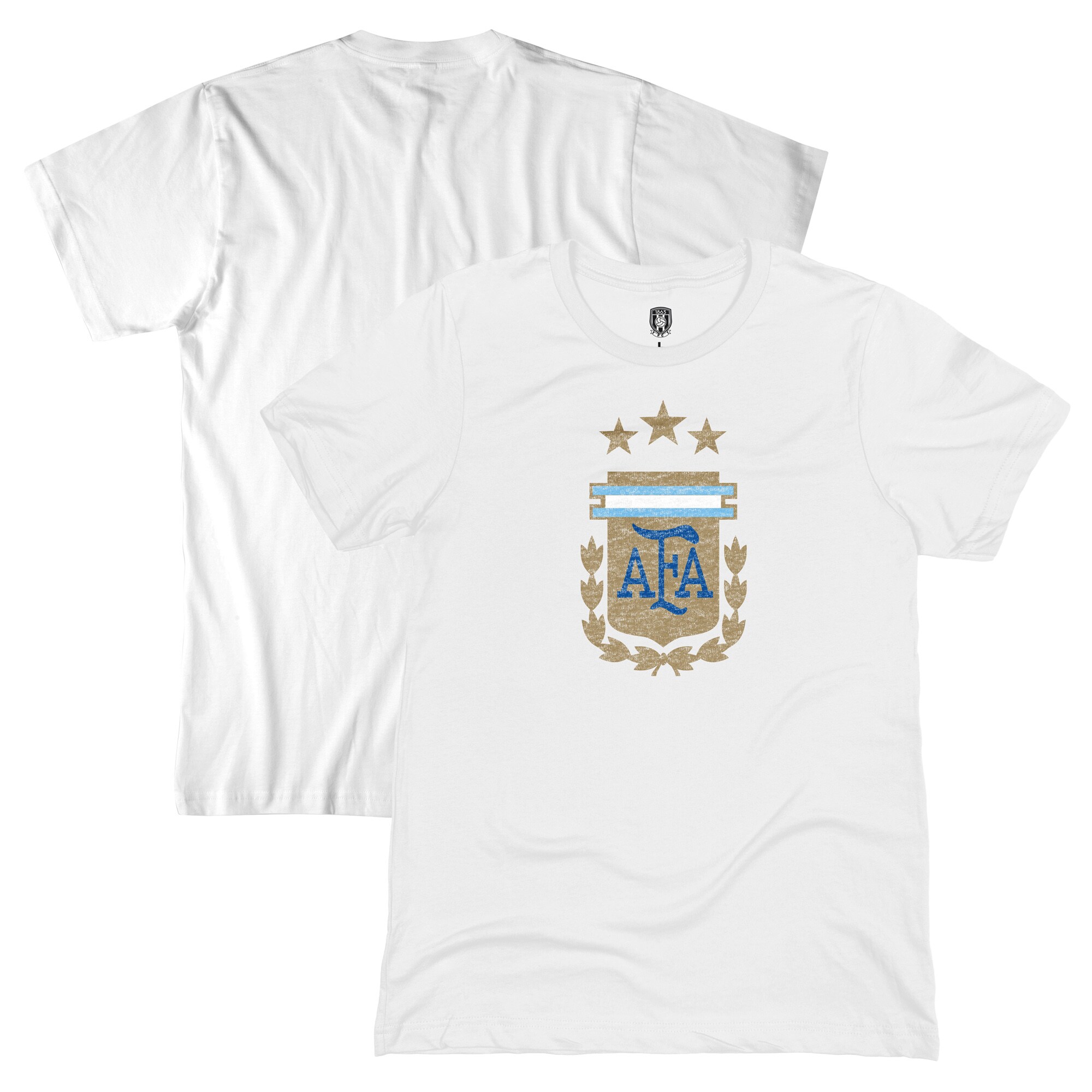 argentina national team 1863fc badge t-shirt – white Collection – Brazil World Cup Jerseys and T-Shirts