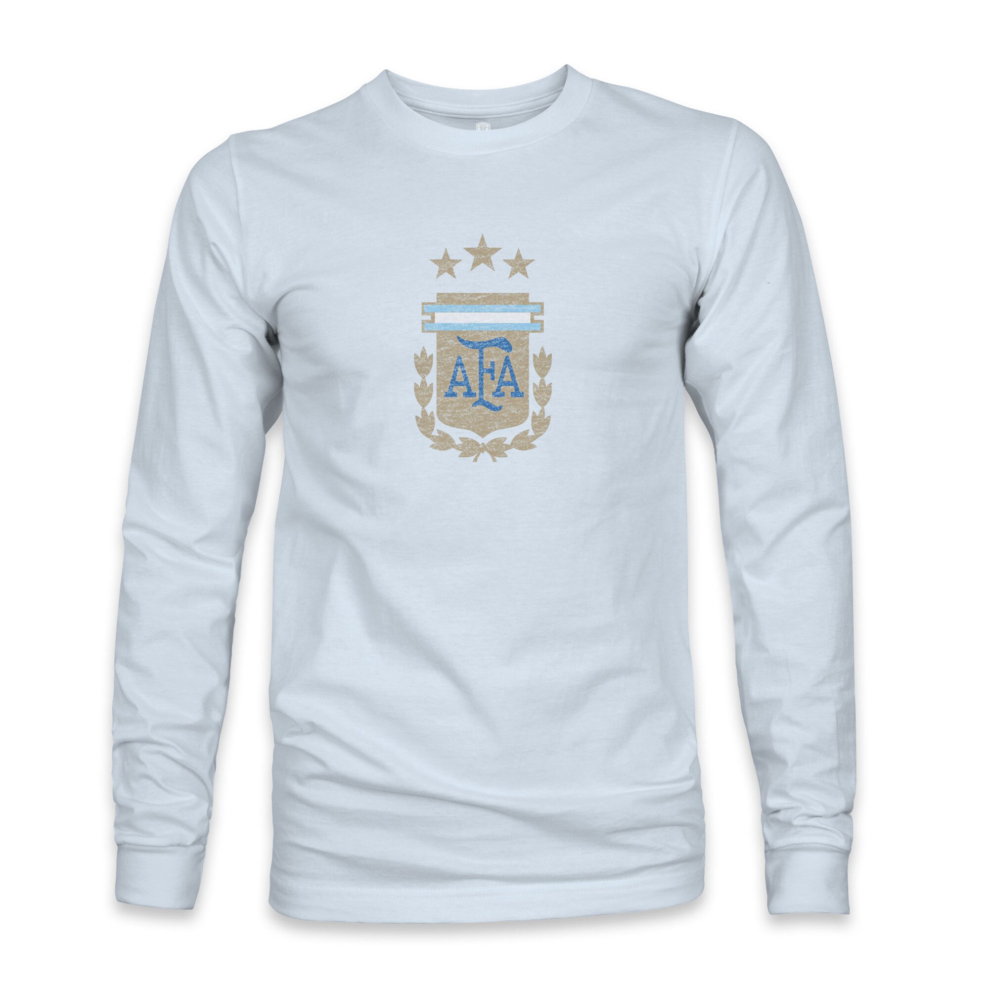 argentina national team 1863fc color badge long sleeve t-shirt – light blue Collection – Brazil World Cup Jerseys and T-Shirts