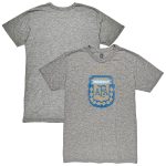 argentina national team 1863fc retro badge tri-blend t-shirt – heather gray Collection – Brazil World Cup Jerseys and T-Shirts