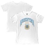 argentina national team 1863fc retro wordmark t-shirt – white Collection – Brazil World Cup Jerseys and T-Shirts