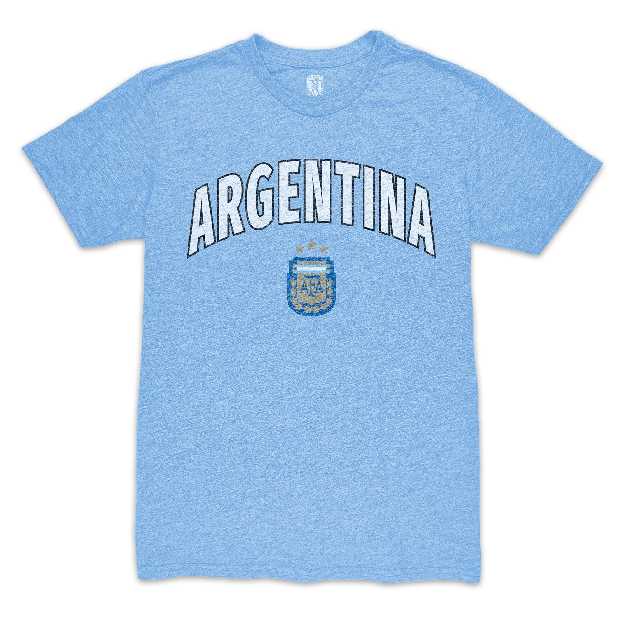 argentina national team 1863fc retro wordmark tri-blend t-shirt – light blue Collection – Brazil World Cup Jerseys and T-Shirts