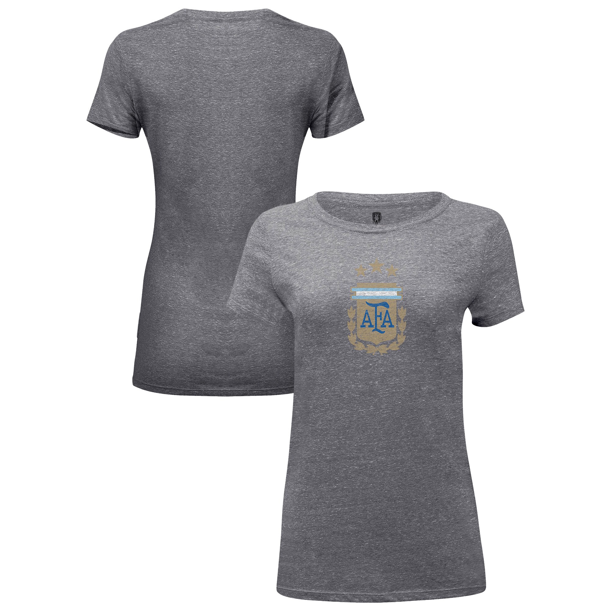 argentina national team 1863fc women8217s color badge tri-blend t-shirt – heather gray Collection – Brazil World Cup Jerseys and T-Shirts