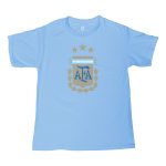 argentina national team 1863fc youth badge t-shirt – light blue Collection – Brazil World Cup Jerseys and T-Shirts