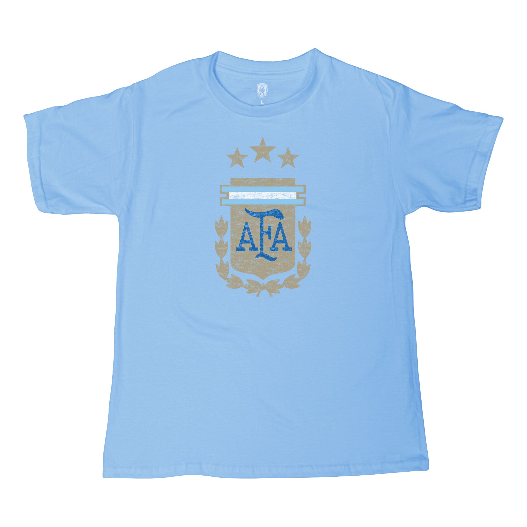 argentina national team 1863fc youth badge t-shirt – light blue Collection – Brazil World Cup Jerseys and T-Shirts