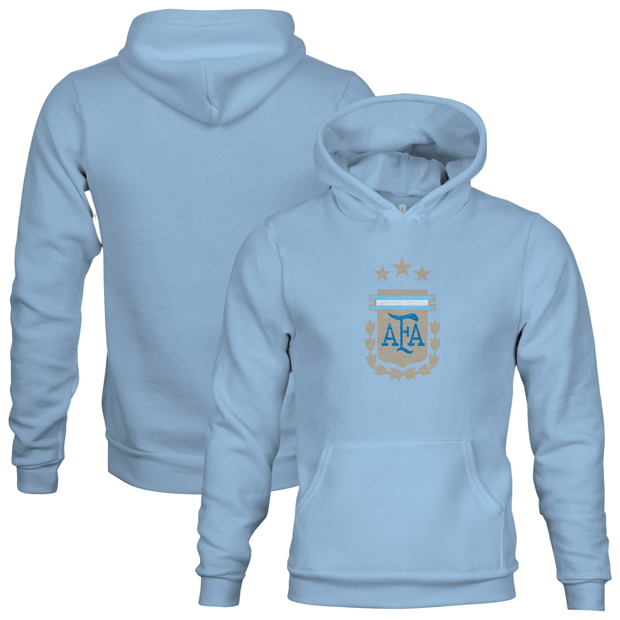 argentina national team 1863fc youth color badge fleece pullover hoodie – blue Collection – Brazil World Cup Jerseys and T-Shirts