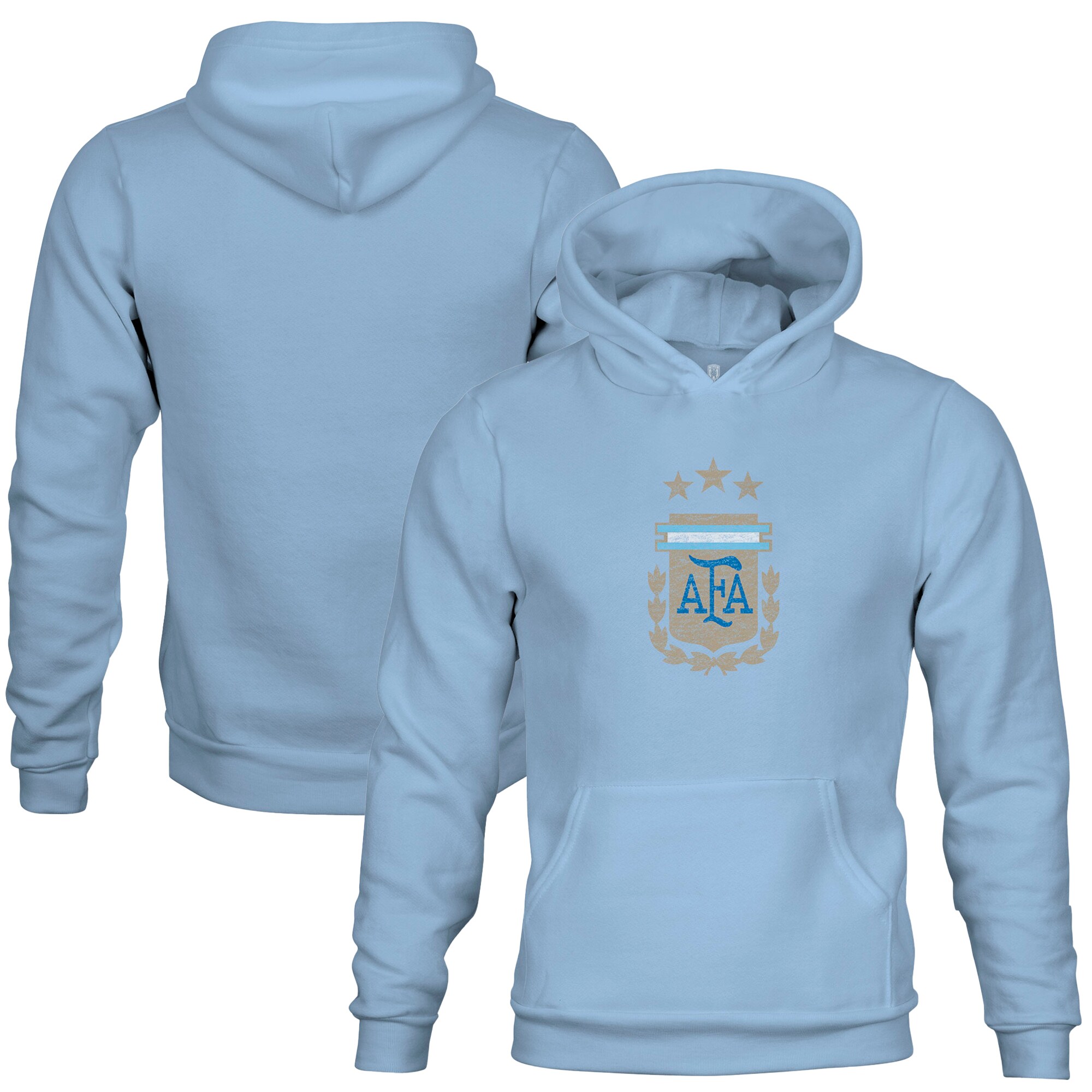 argentina national team 1863fc youth color badge fleece pullover hoodie – blue Collection – Brazil World Cup Jerseys and T-Shirts
