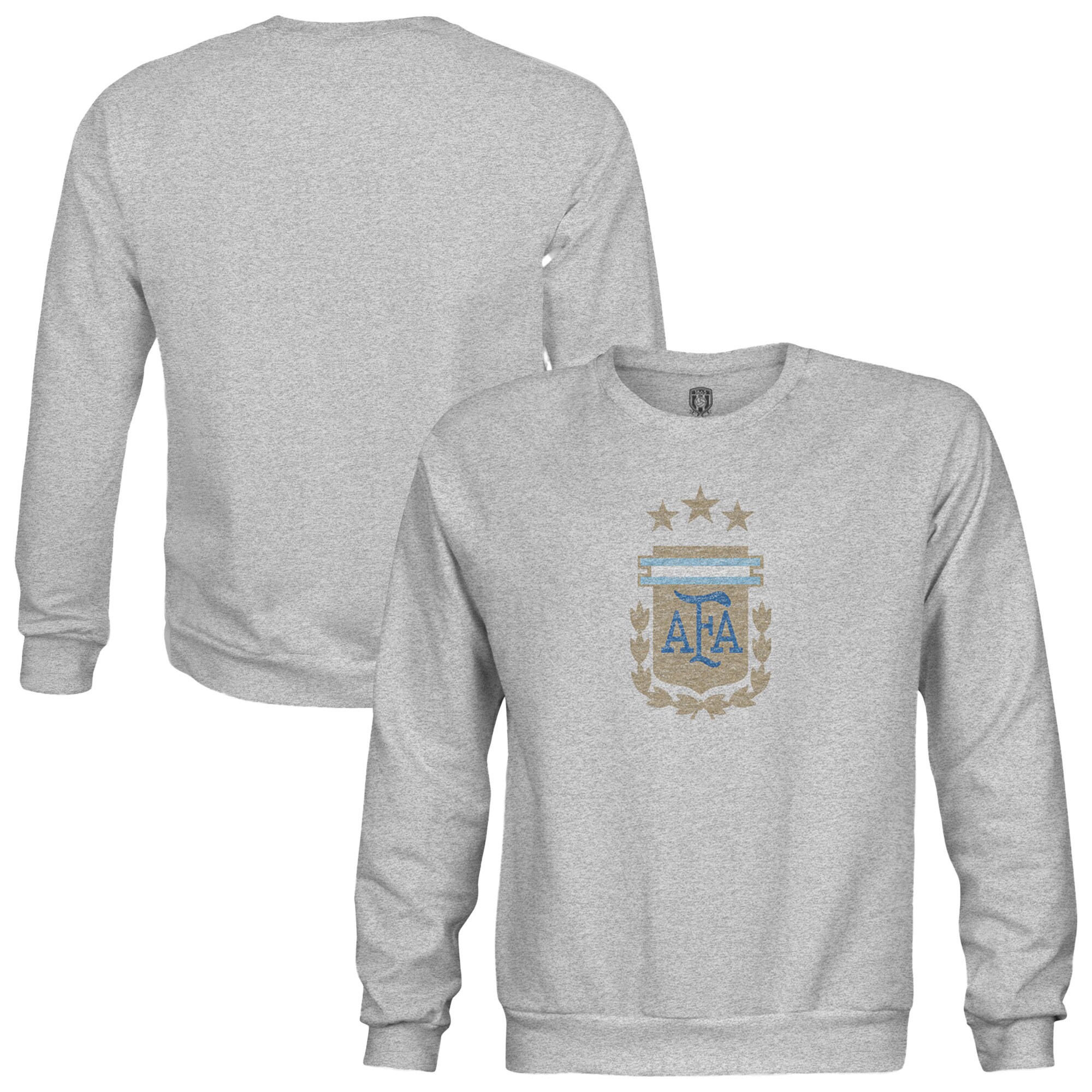 argentina national team 1863fc youth pullover crewneck sweatshirt – heather gray Collection – Brazil World Cup Jerseys and T-Shirts