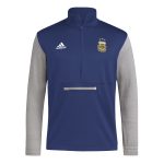 argentina national team adidas crest long sleeve half-zip top – navy Collection – Brazil World Cup Jerseys and T-Shirts