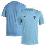 argentina national team adidas crest t-shirt – light blue Collection – Brazil World Cup Jerseys and T-Shirts