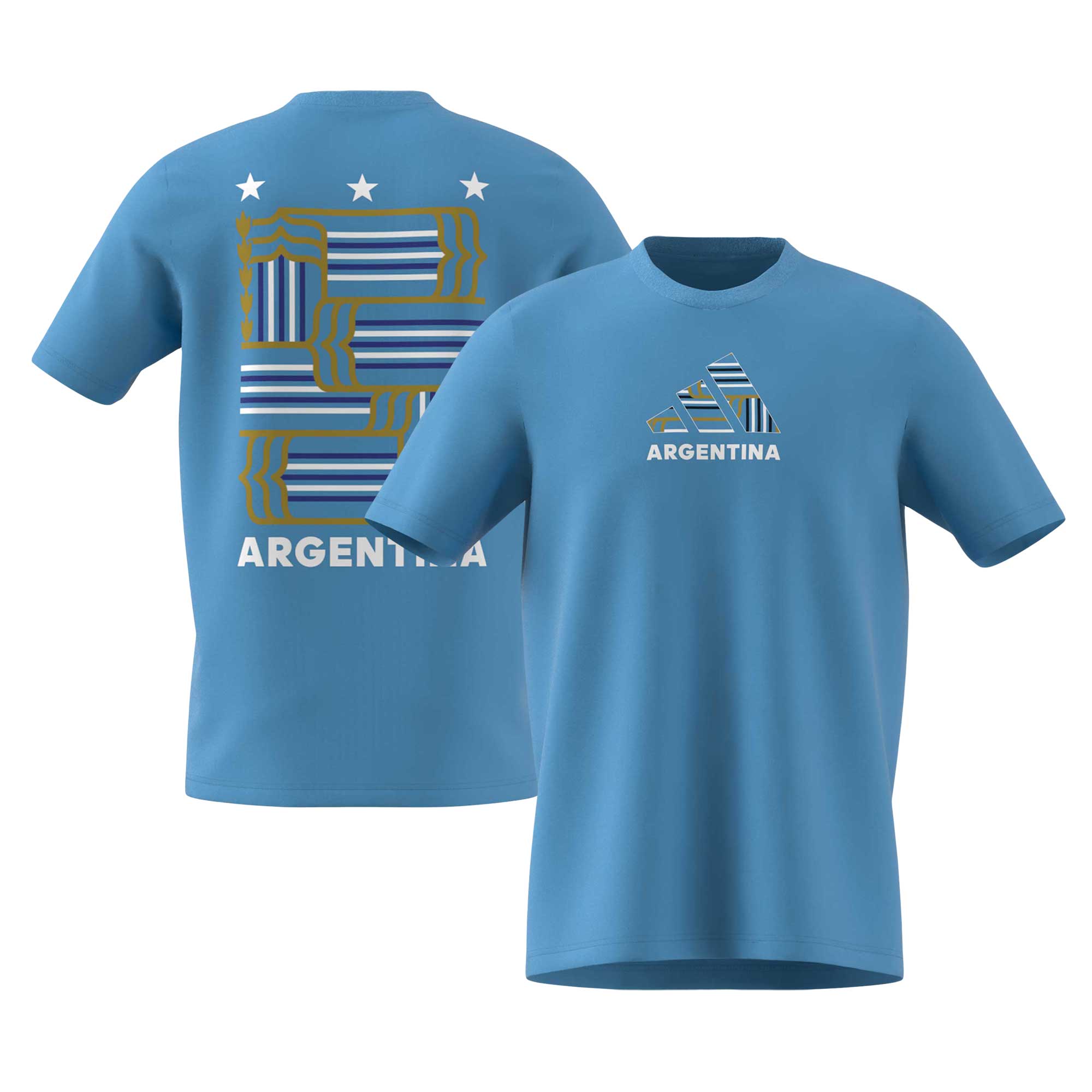 argentina national team adidas fan t-shirt – blue Collection – Brazil World Cup Jerseys and T-Shirts