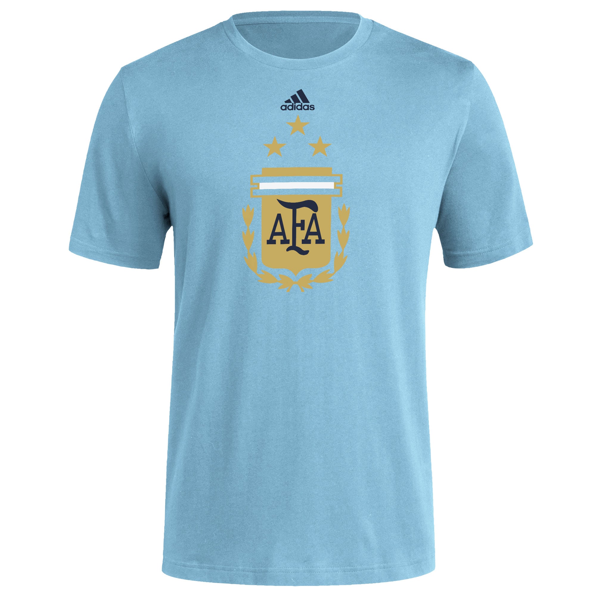 argentina national team adidas vertical back t-shirt – light blue Collection – Brazil World Cup Jerseys and T-Shirts