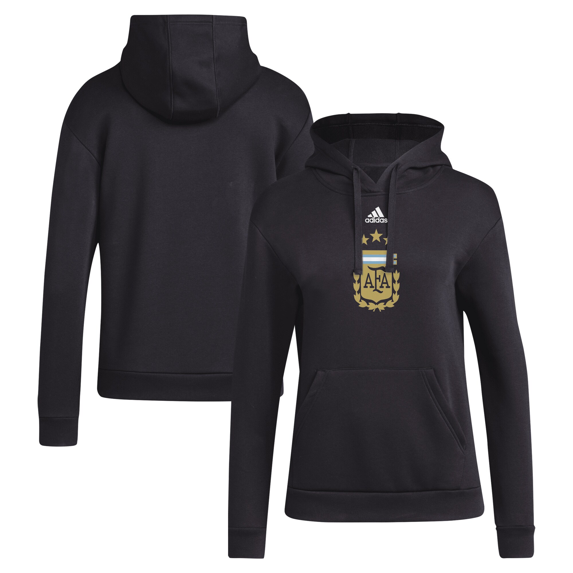 argentina national team adidas women8217s crest pullover hoodie – black Collection – Brazil World Cup Jerseys and T-Shirts