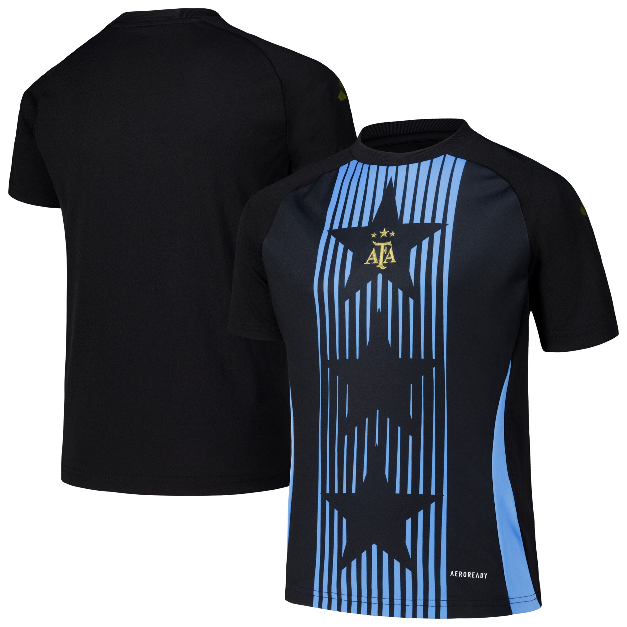argentina national team adidas youth 2024 pre-match top – black Collection – Brazil World Cup Jerseys and T-Shirts