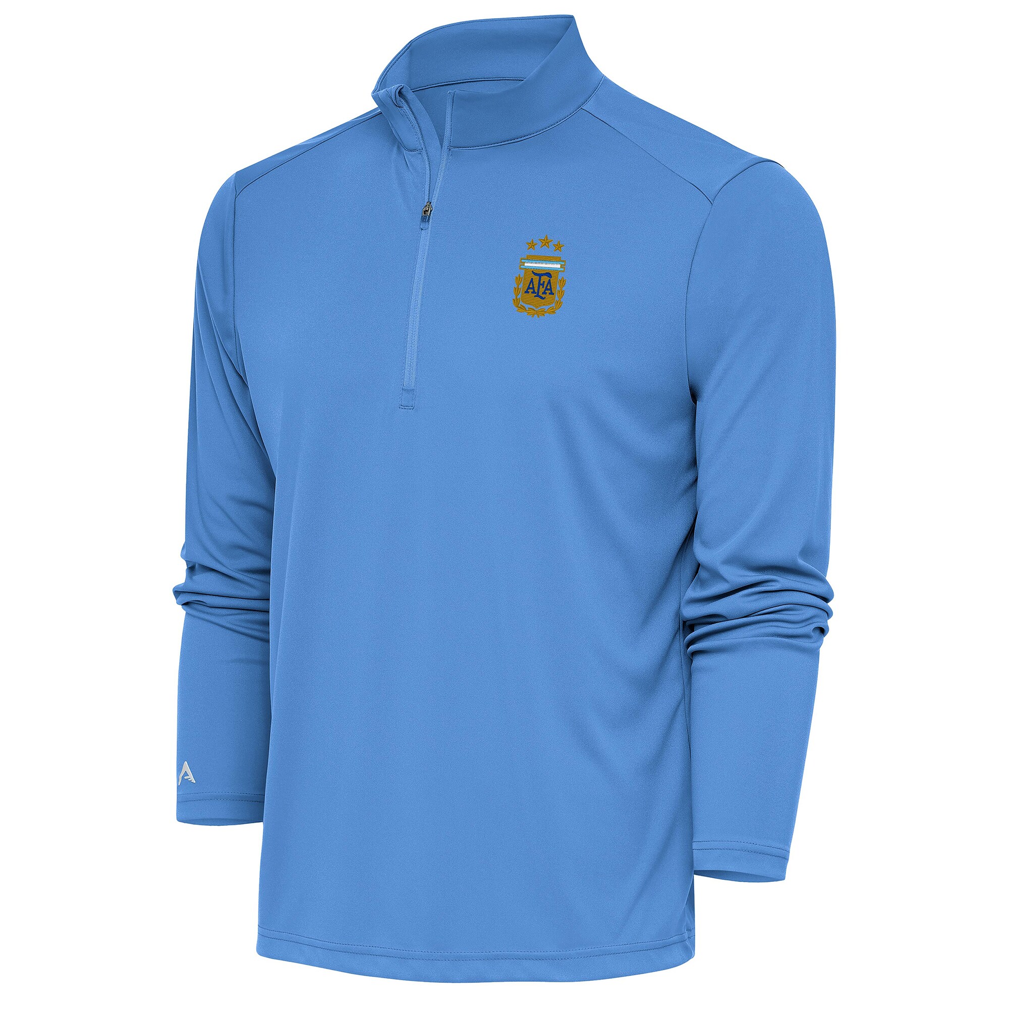 argentina national team antigua tribute quarter-zip pullover top – powder blue Collection – Brazil World Cup Jerseys and T-Shirts