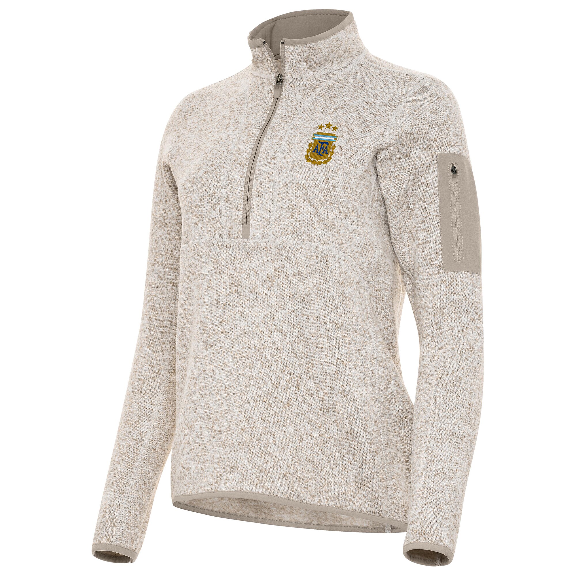 argentina national team antigua women8217s fortune half-zip pullover jacket – cream Collection – Brazil World Cup Jerseys and T-Shirts