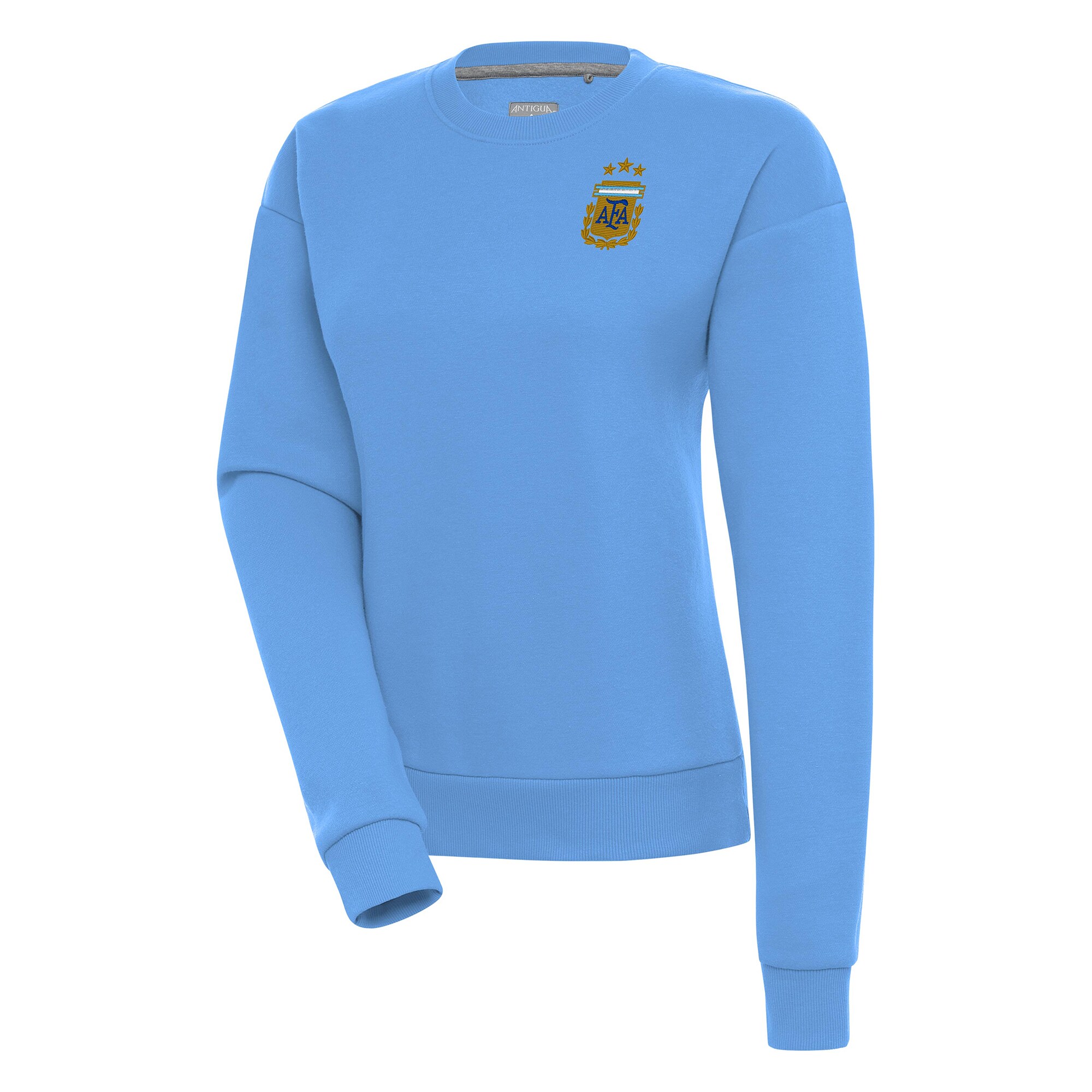 argentina national team antigua women8217s victory pullover sweatshirt – powder blue Collection – Brazil World Cup Jerseys and T-Shirts