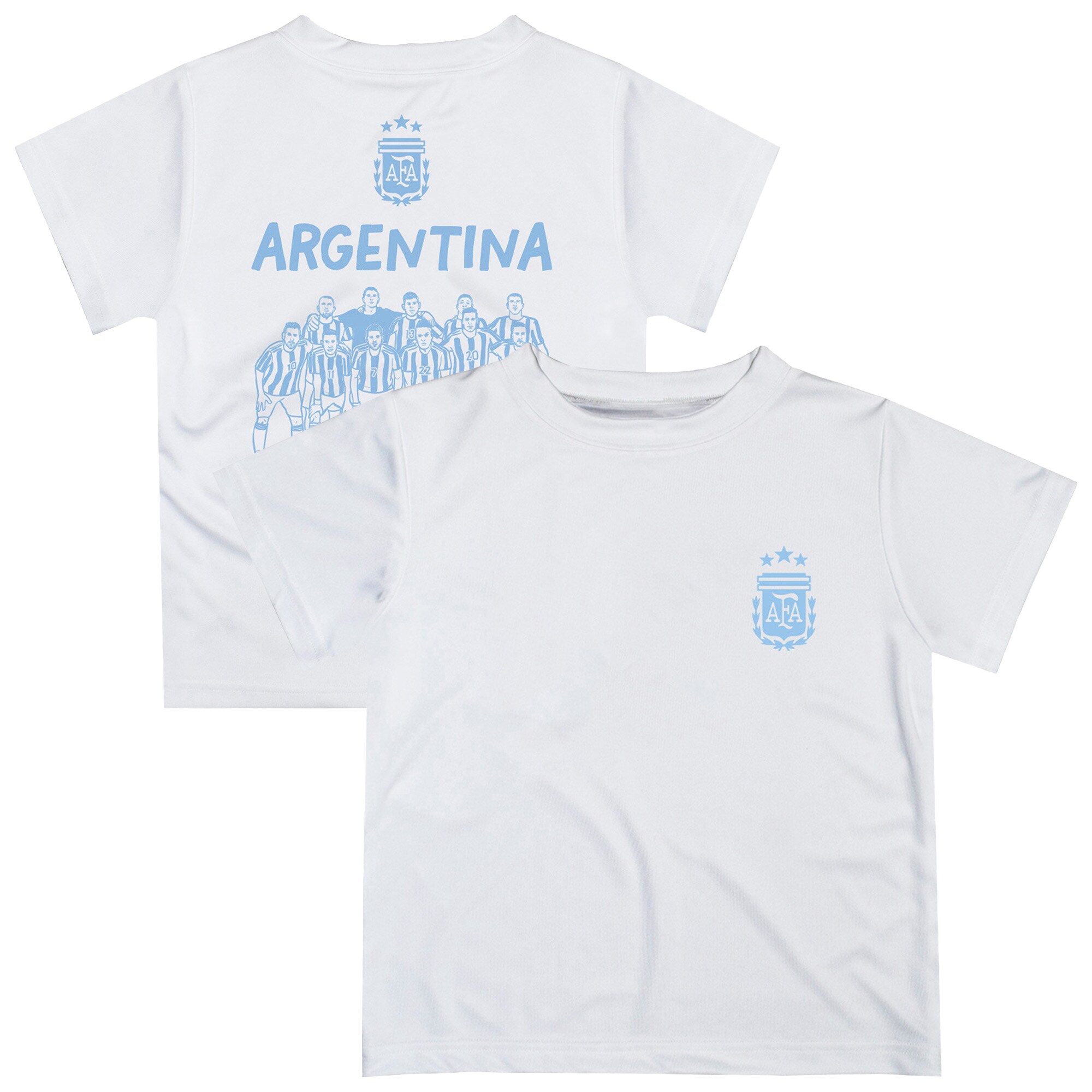 argentina national team vive la fete infant impressions artwork icons t-shirt – white Collection – Brazil World Cup Jerseys and T-Shirts