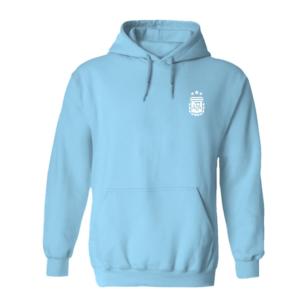 argentina national team vive la fete women8217s color badge pullover hoodie – light blue Collection – Brazil World Cup Jerseys and T-Shirts