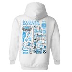 argentina national team vive la fete women8217s impressions artwork pullover hoodie – white Collection – Brazil World Cup Jerseys and T-Shirts