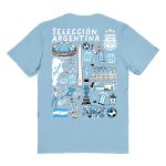 argentina national team vive la fete women8217s impressions artwork t-shirt – light blue Collection – Brazil World Cup Jerseys and T-Shirts