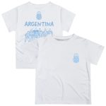 argentina national team vive la fete youth impressions artwork icons t-shirt – white Collection – Brazil World Cup Jerseys and T-Shirts