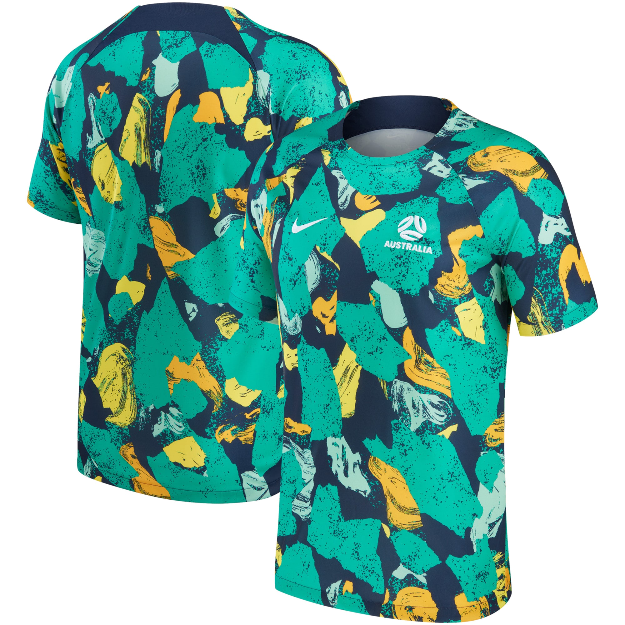 australia national team nike 202223 pre-match top – greenyellow Collection – Brazil World Cup Jerseys and T-Shirts