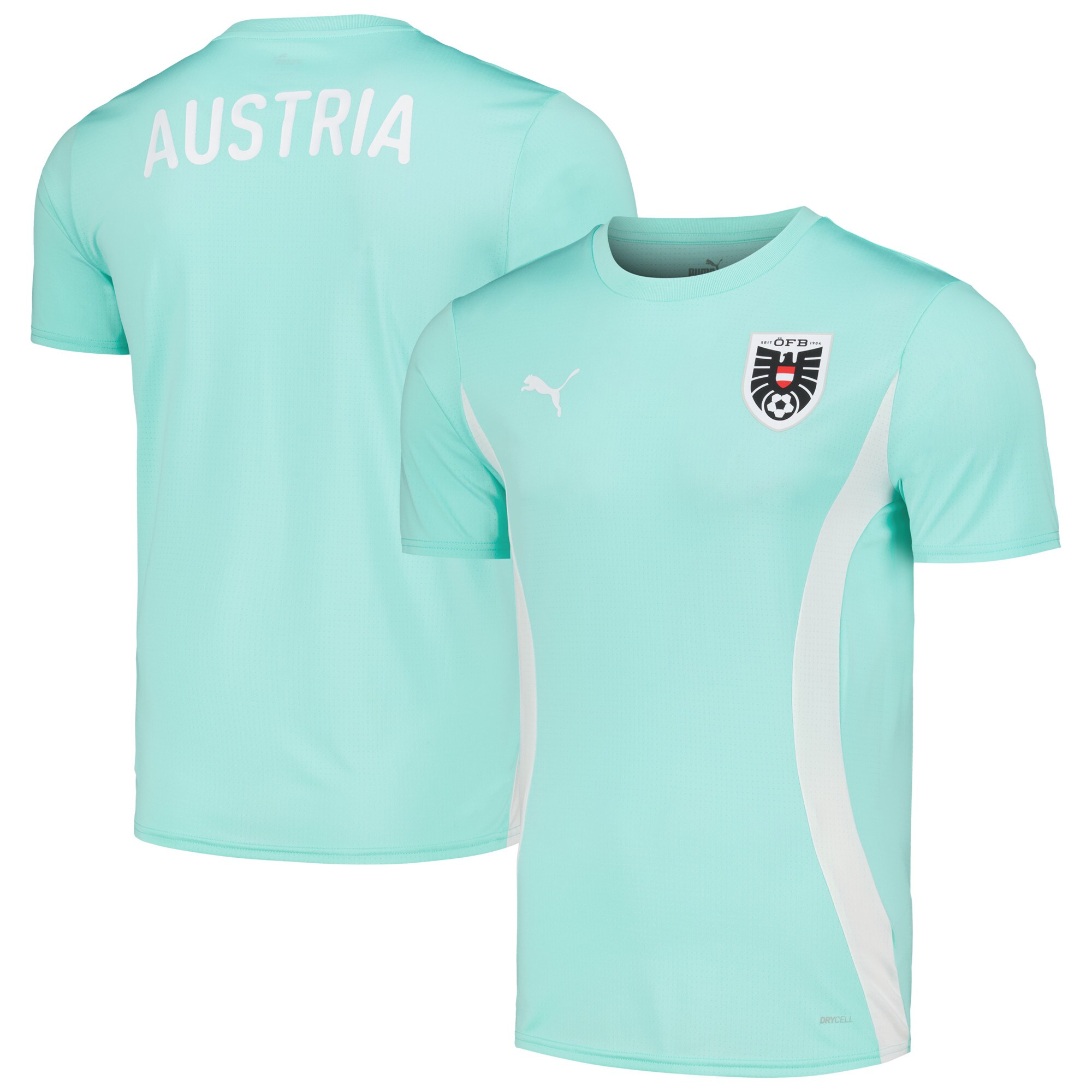 austria national team puma 202324 pre-match jersey – mint Collection – Brazil World Cup Jerseys and T-Shirts