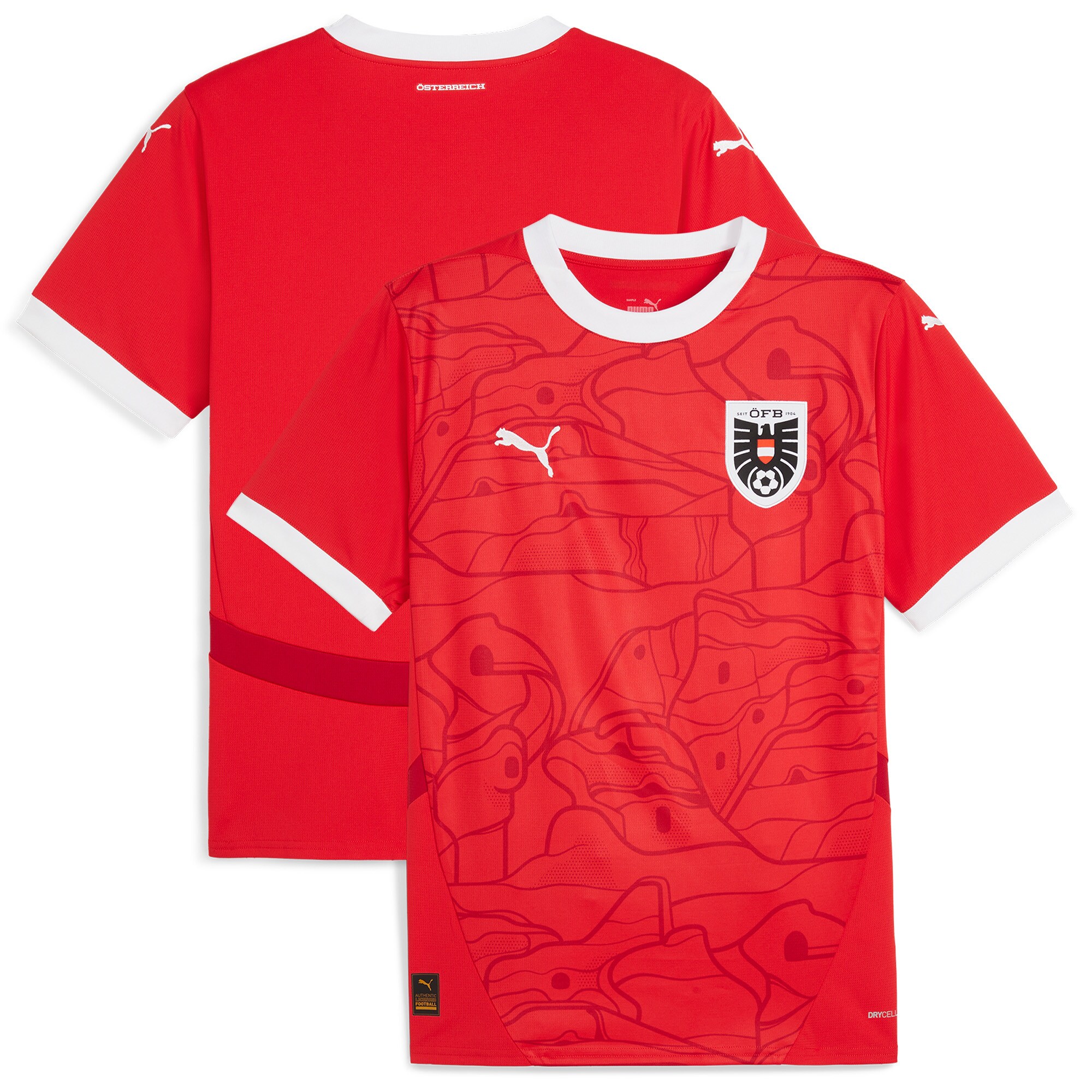 austria national team puma 2024 home replica jersey – red Collection – Brazil World Cup Jerseys and T-Shirts