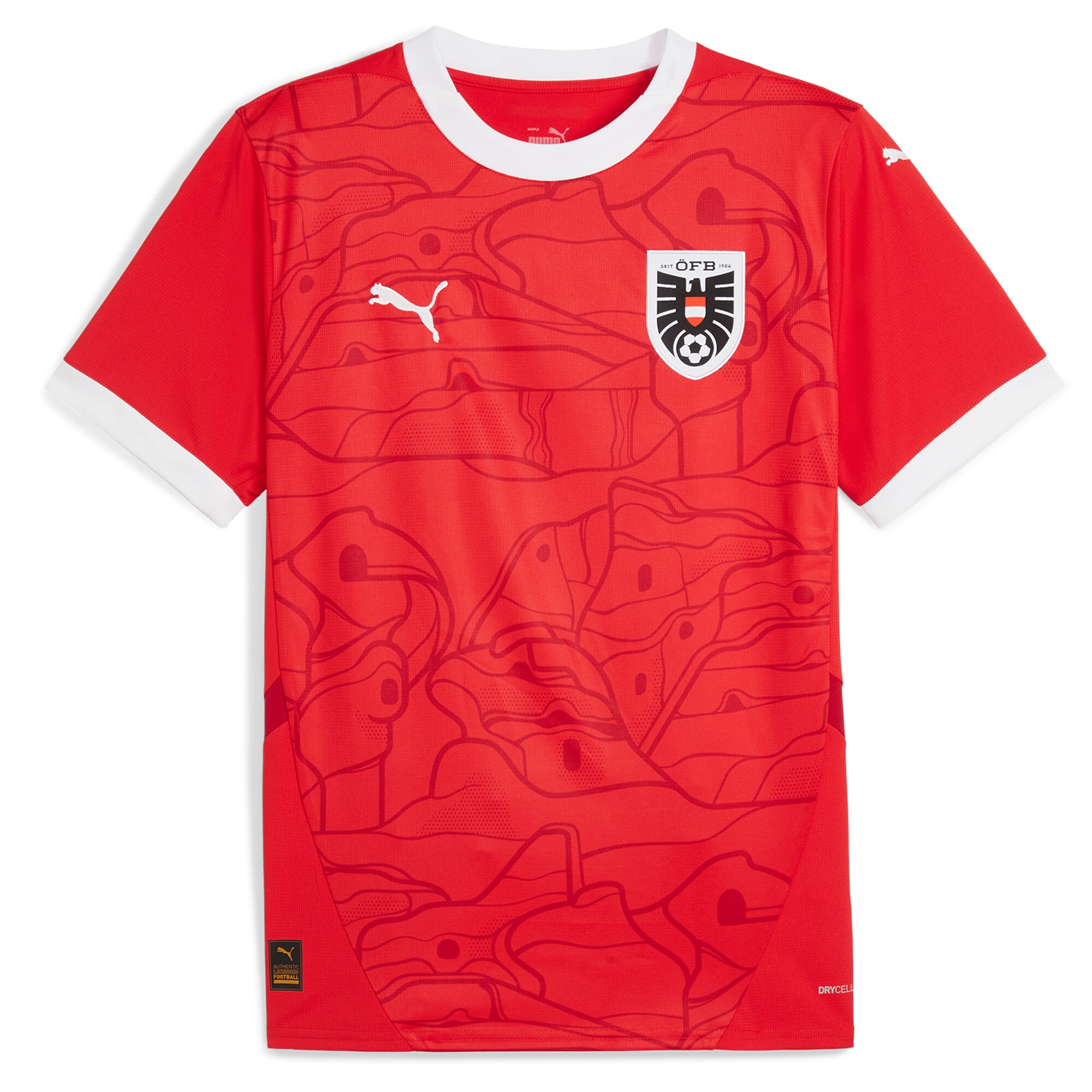 austria national team puma 2024 home replica jersey – red Collection – Brazil World Cup Jerseys and T-Shirts