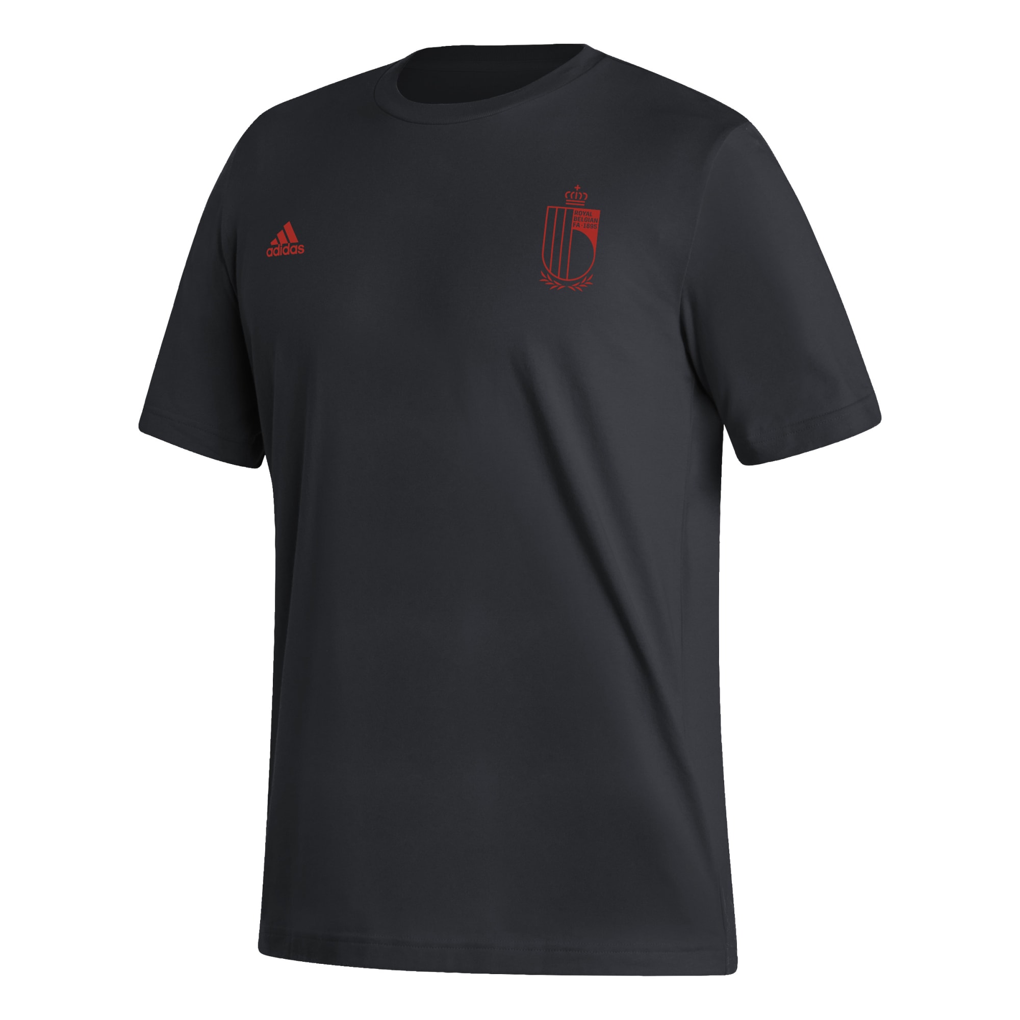 belgium national team adidas pattern crest t-shirt – black Collection – Brazil World Cup Jerseys and T-Shirts