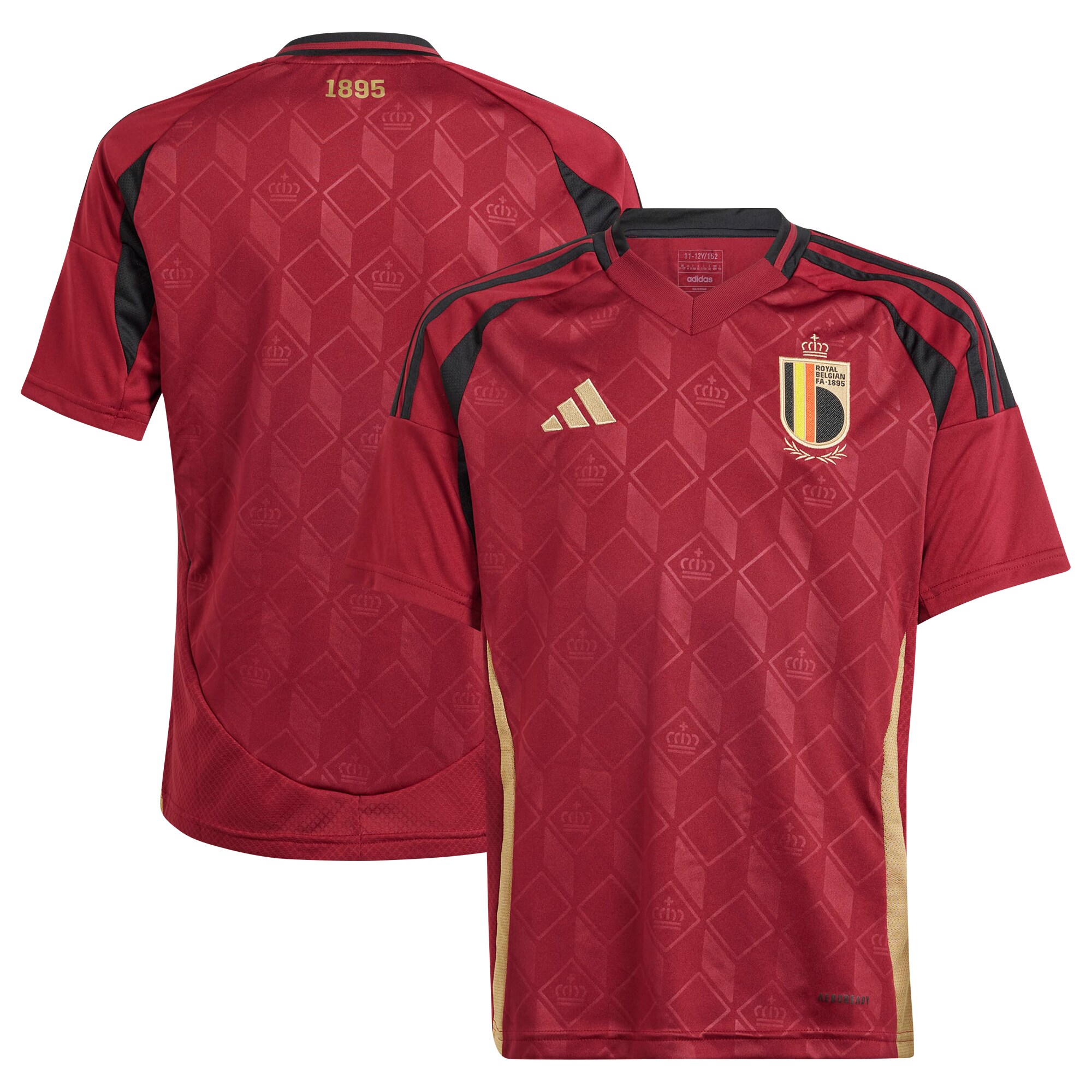 belgium national team adidas youth 2024 home replica jersey – burgundy Collection – Brazil World Cup Jerseys and T-Shirts