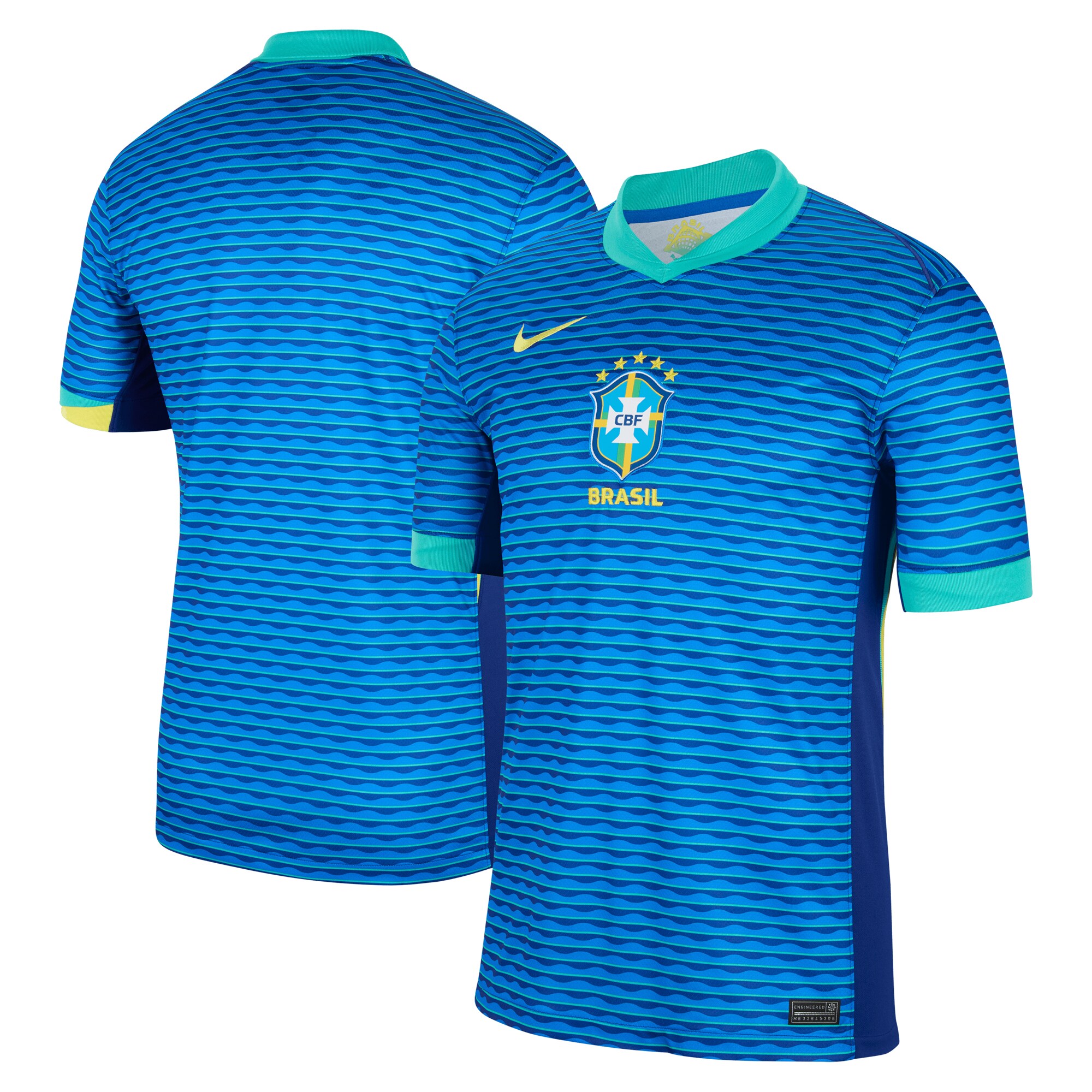 brazil national team nike 2024 away stadium replica jersey – blue Collection – Brazil World Cup Jerseys and T-Shirts