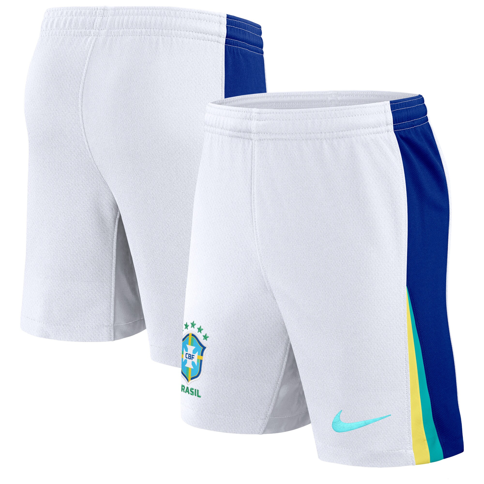 brazil national team nike 2024 away stadium shorts – white Collection – Brazil World Cup Jerseys and T-Shirts