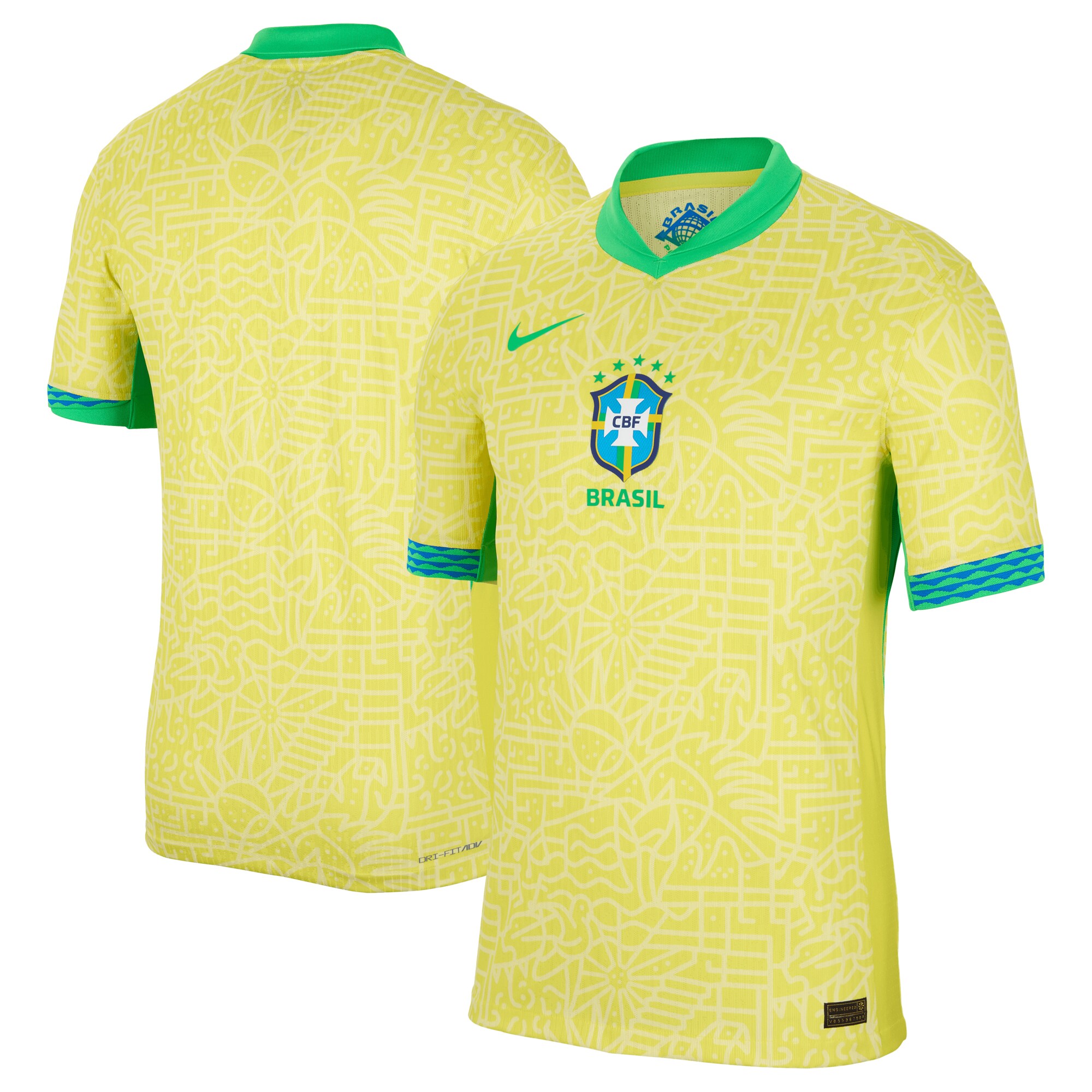 brazil national team nike 2024 home match authentic jersey – yellow Collection – Brazil World Cup Jerseys and T-Shirts
