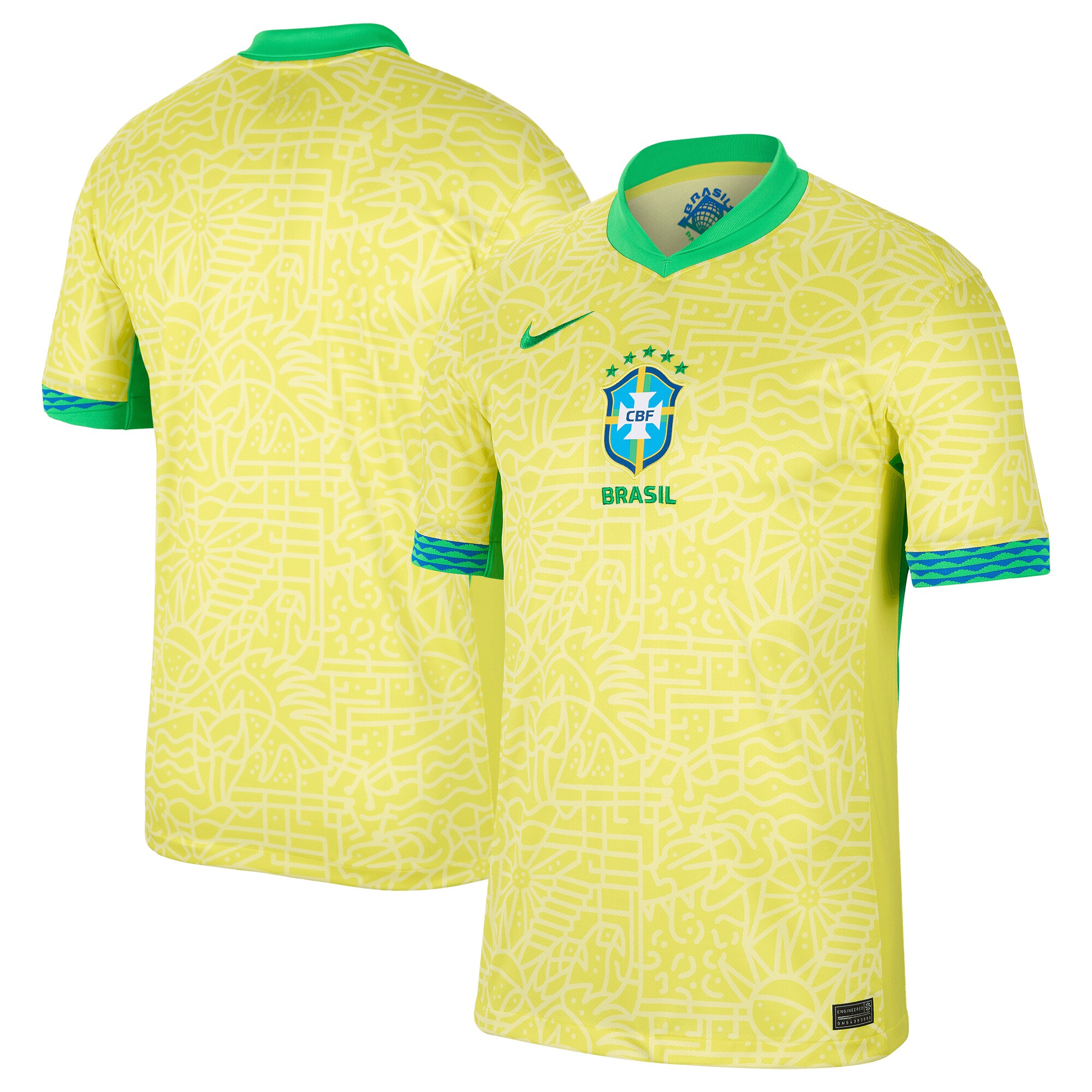 brazil national team nike 2024 home stadium replica jersey – yellow Collection – Brazil World Cup Jerseys and T-Shirts