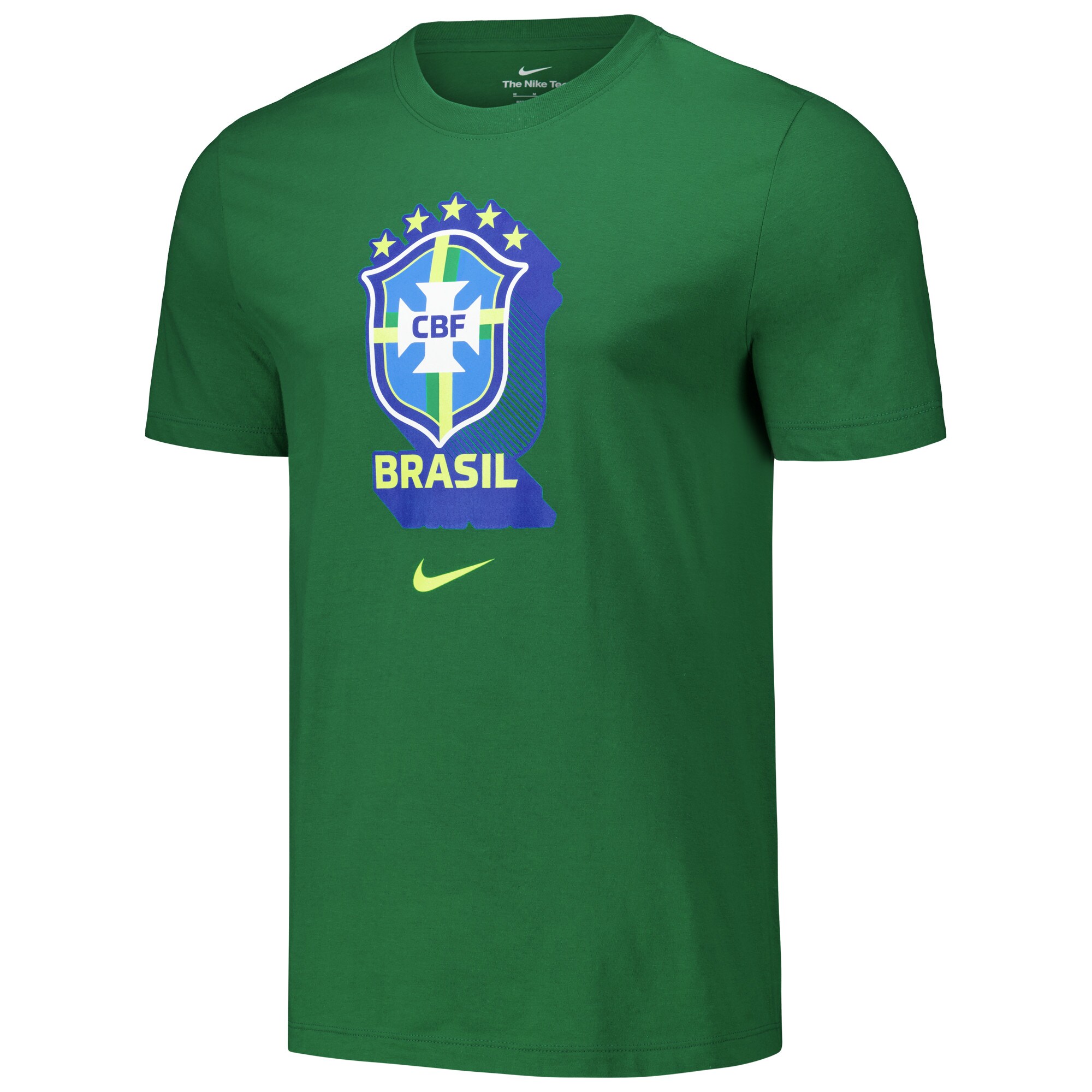 brazil national team nike crest core t-shirt – green Collection – Brazil World Cup Jerseys and T-Shirts