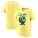 brazil national team nike home field t-shirt – yellow Collection – Brazil World Cup Jerseys and T-Shirts